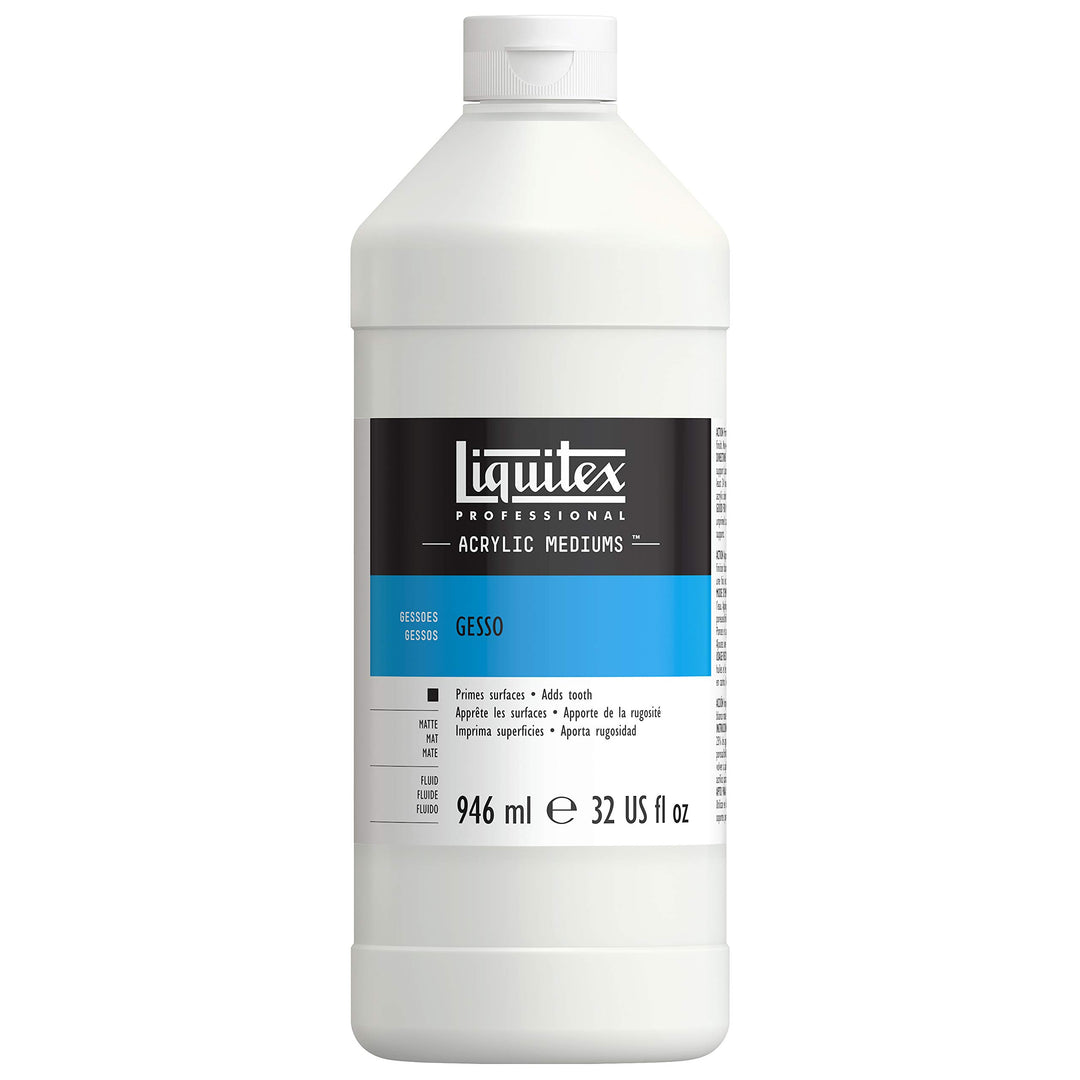 Reeves Liquitex Acrylic Gesso Surface Prep (White, 32 o