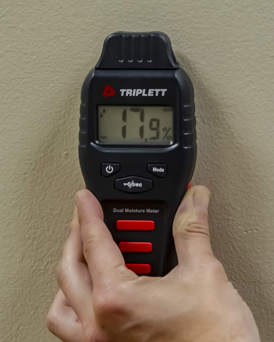 Pin/Pinless Non-Invasive Moisture Meter for Wood and Building Materials with Audible Indicator (MS150)