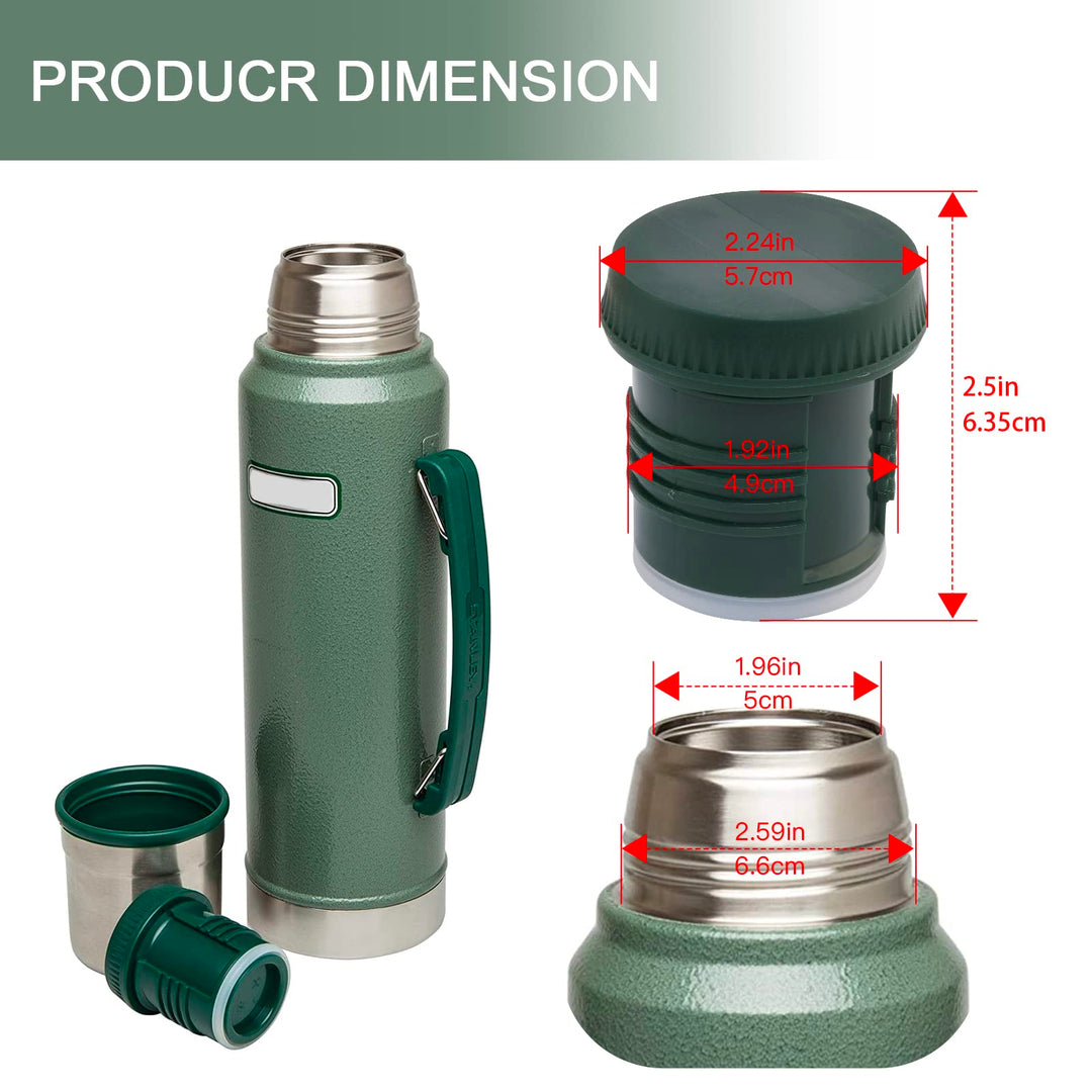 Parts Shop Replacement Thermoss Stopper For Stanley Classic Vacuum Insulated Wide Mouth Bottle (1.1 QT, 2 QT)