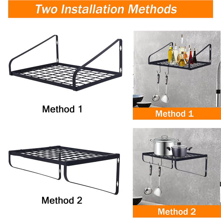 ZHOHO TANT Pot and Pan Hanger, Wall Mounted Pots and Pa