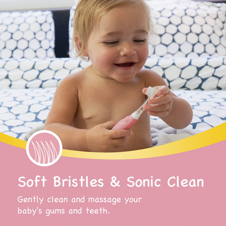 Papablic BabyHandy 2-Stage Sonic Electric Toothbrush fo