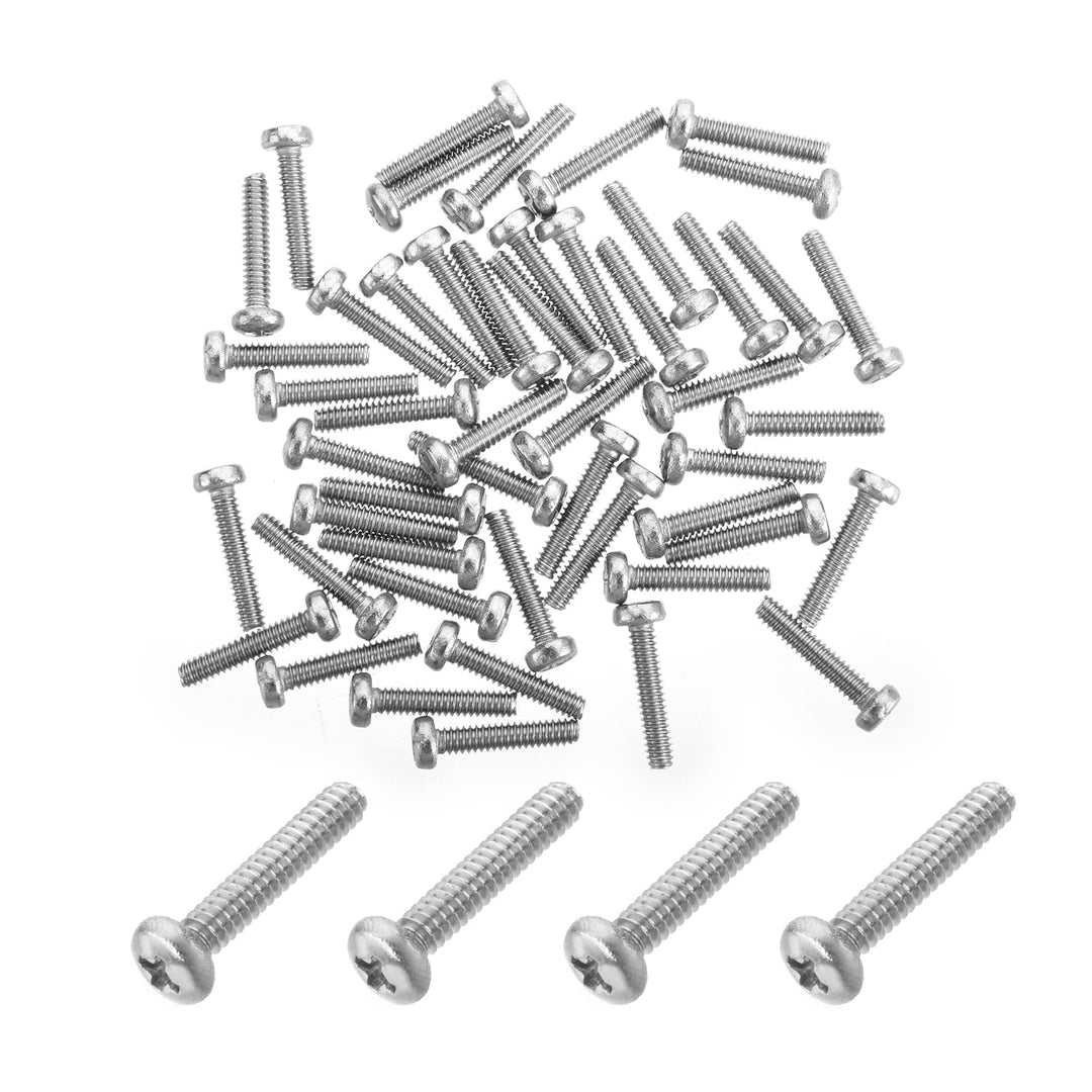 MroMax 50Pcs M1.6 x 8mm Pan Head Phillips Machine Screw