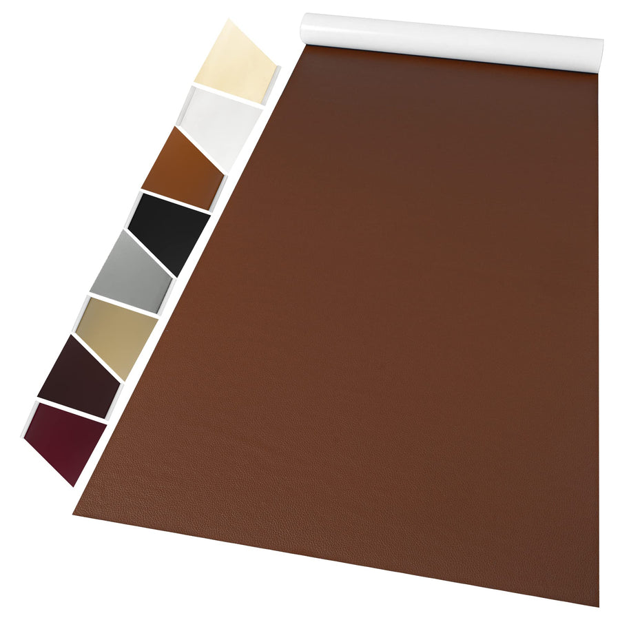 Leather Repair Patch for Furniture, 16 x 63Leather Repair Tape self Adhesive,Leather Repair Patch for car seat couches Sofa Jackets Handbags Brown
