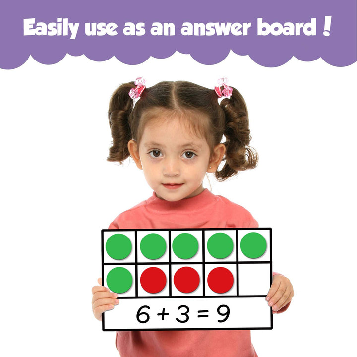 Torlam Magnetic Ten-Frame Set - Math Manipulative for E