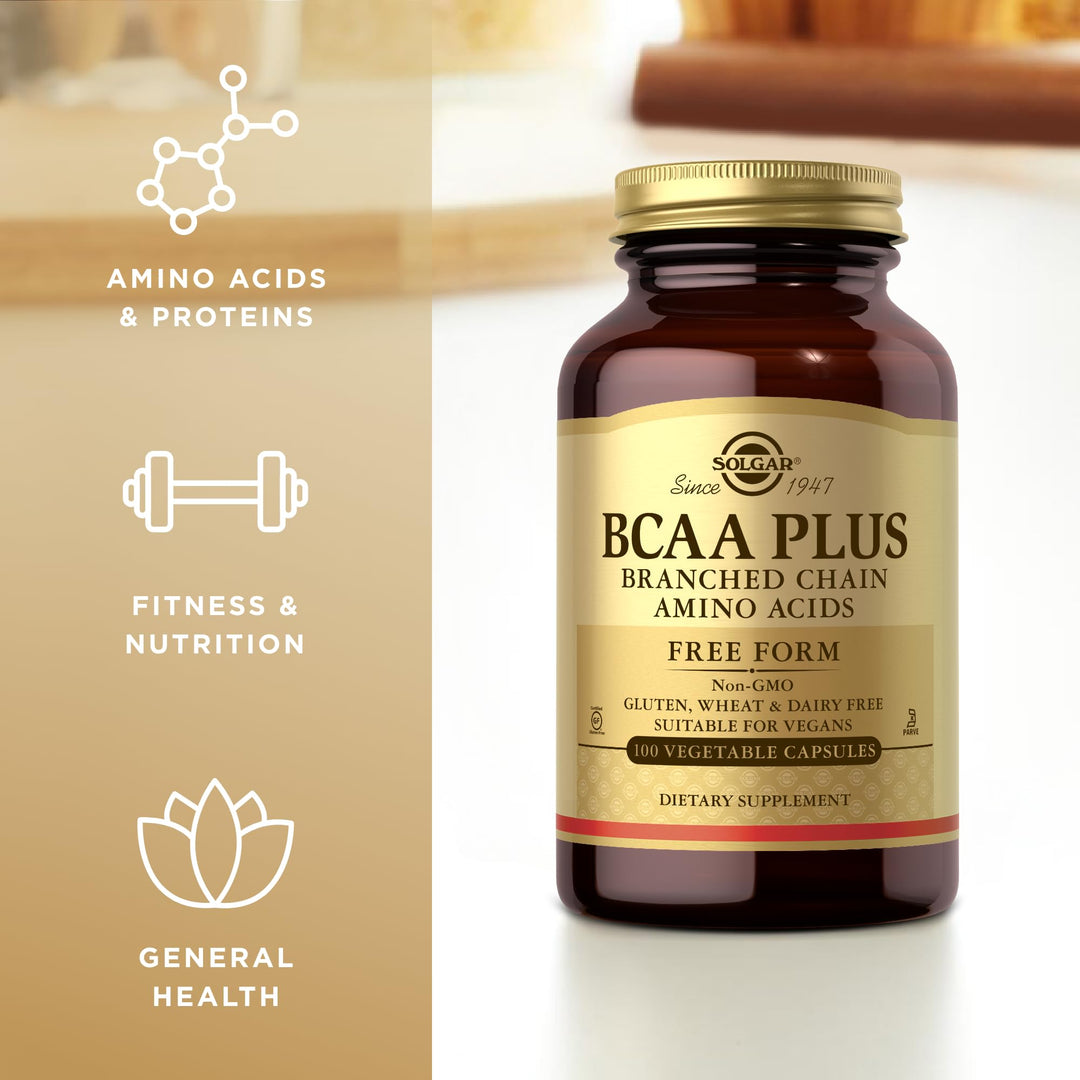 Solgar, Bcaa Plus, 100 Veggie Capsules