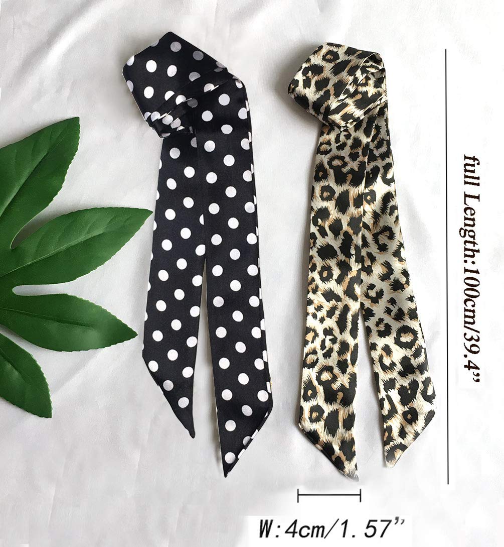 Purple Blue Scarf Bags for Women Handbag Scarfs Band Hair Neck Scarves Fashion Gifts