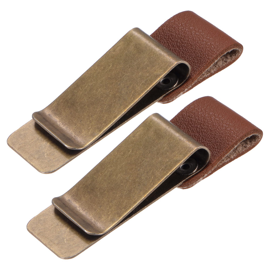 MECCANIXITY 50mm Stainless Steel Clip with PU Leather P
