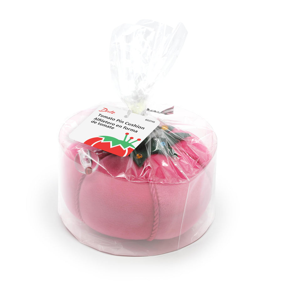Velvet Tomato Pin Cushion-Pink