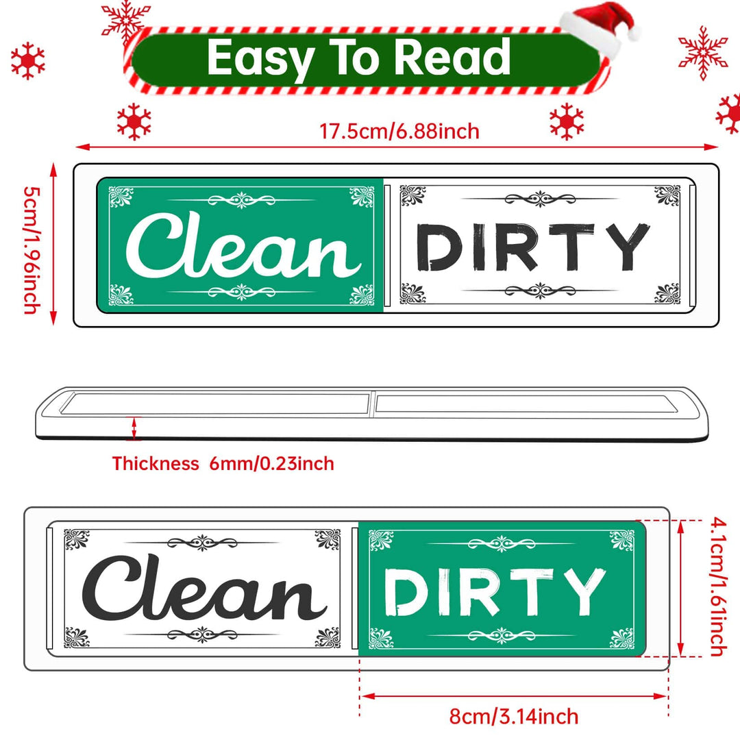 Dirty Clean Dishwasher Magnet - Clean-Dirty-Magnet for Dishwasher Magnet for Dishwasher Dish Bin That Says Clean Or Dirty Dish Washer Refrigerator for Kitchen Organization and Storage Necessities