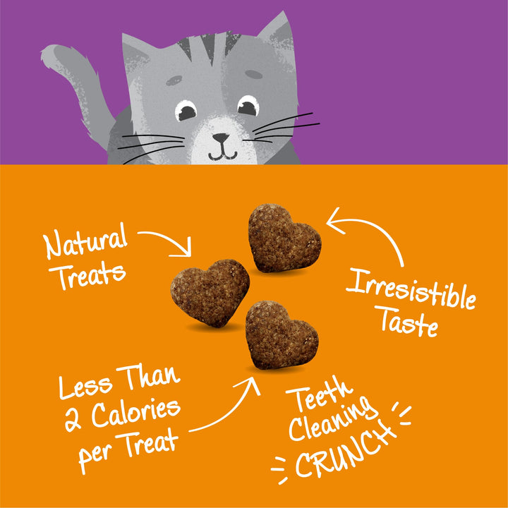 Kittles Crunchy Natural Grain-Free Cat Treats, Chicken &amp; Cranberry, 2-Ounce Bag