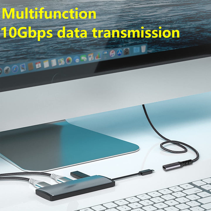 USB C Extension Cable,USB 3.1 Type C Male to Female 10Gbps Coaxial Extension Fast Charging Cable Ultra Thin and Soft Compatible MacBook Pro,iPad Pro,Dell XPS MS Surface Book(6.6FT/2M)