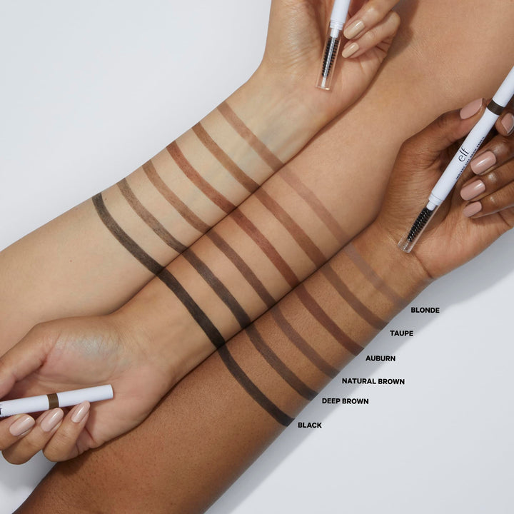 e.l.f, Instant Lift Brow Pencil, Dual-Sided, Precise, Fine Tip, Shapes, Defines, Fills Brows, Contours, Combs, Tames, Auburn, 0.006 Oz