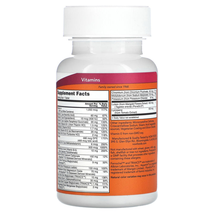 Daily Vits Multi Now Foods 100 Tabs