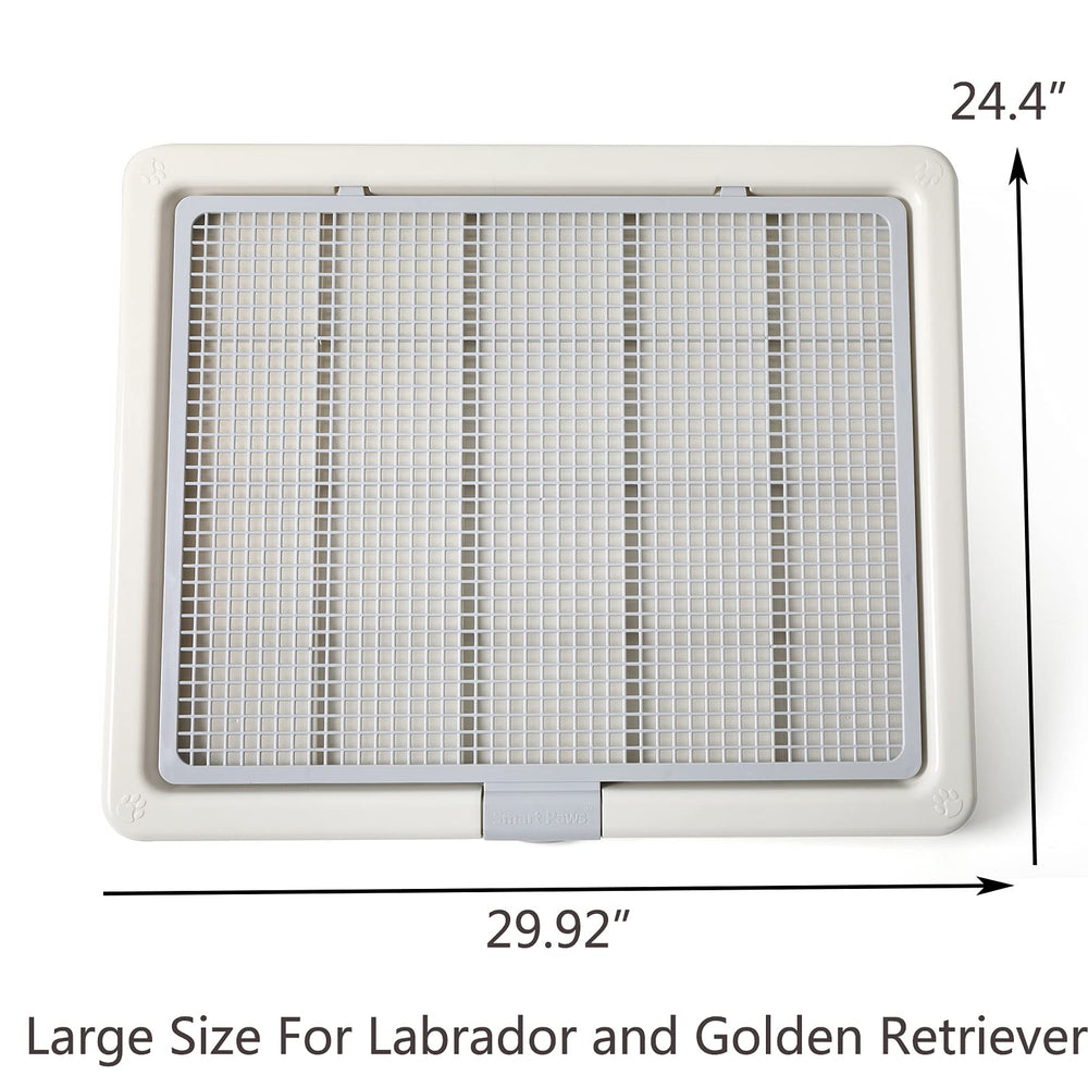 Large 76X62CM Pet Training Tray,Pet Training Pads Holder,Pet Toilet (Grey)