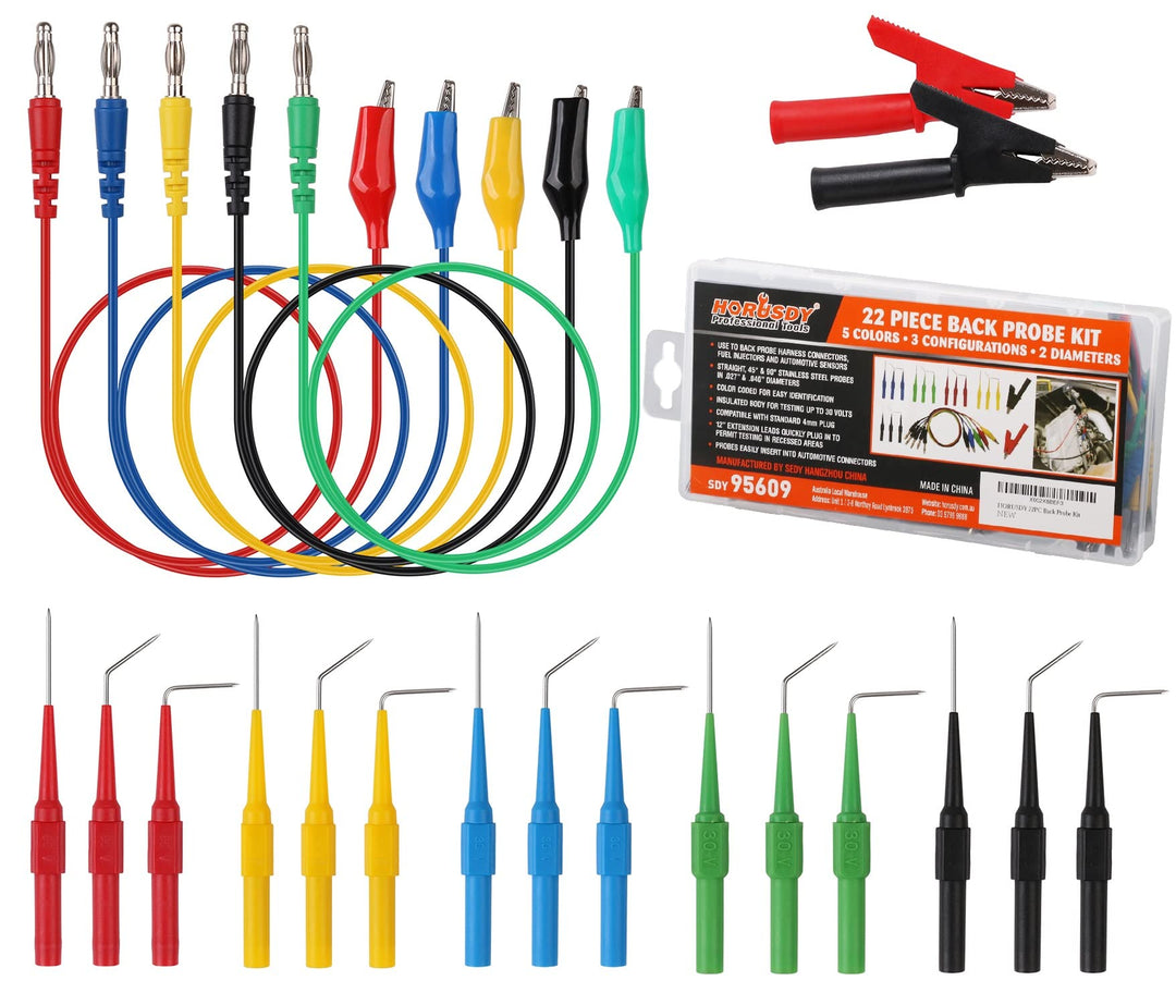 22PCS Back Probe Kit, Back Probe Pin Kit