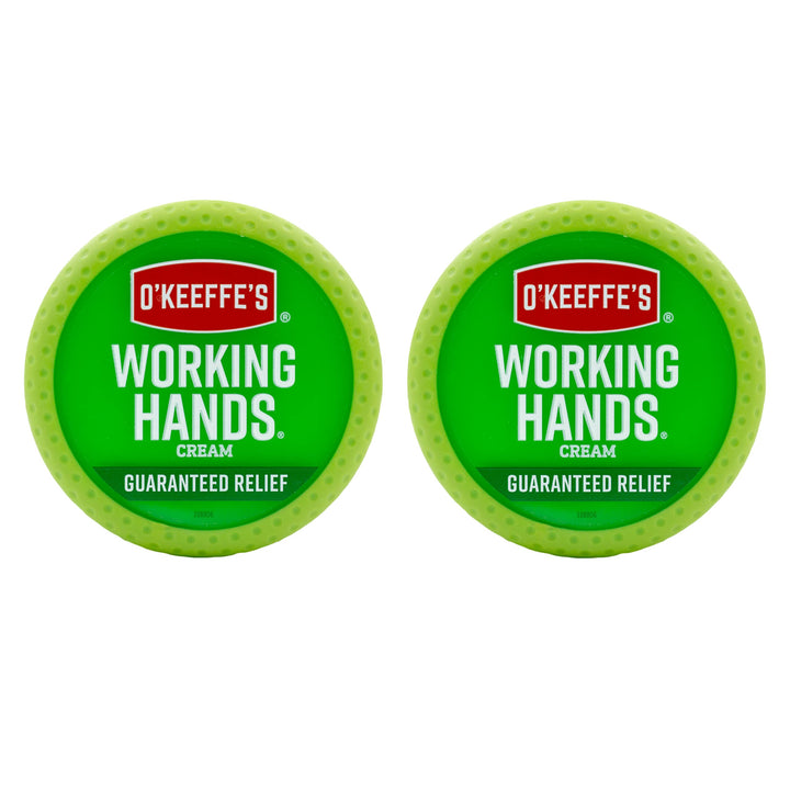 O&#39;Keeffe&#39;s Working Hands Hand Cream for Extremely Dry; Cracked Hands; 3.4 Ounce Jar; (Pack 2)