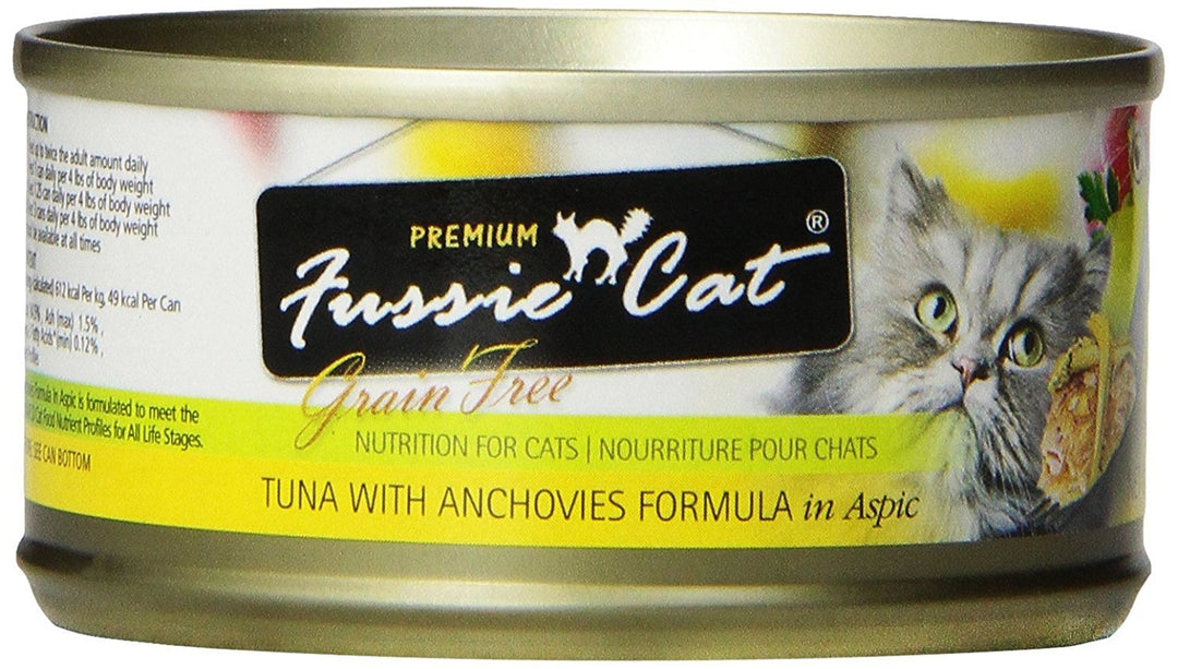 Premium Tuna &amp; Anchovies in Aspic Grain-Free Wet Cat Food 2.82oz, case of 24