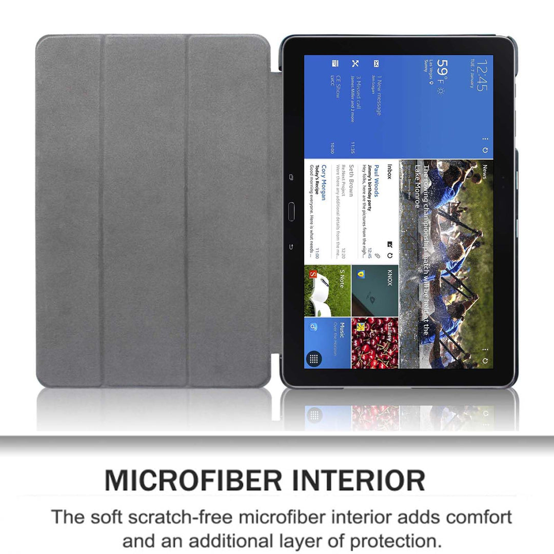 Slim Shell Case for Samsung Galaxy Note Pro 12.2 &amp; Tab Pro 12.2 - Slim Fit Lightweight Stand for NotePRO (SM-P900) &amp; TabPRO (SM-T900/T905) 12.2-inch Tablet Auto Sleep/Wake, Black