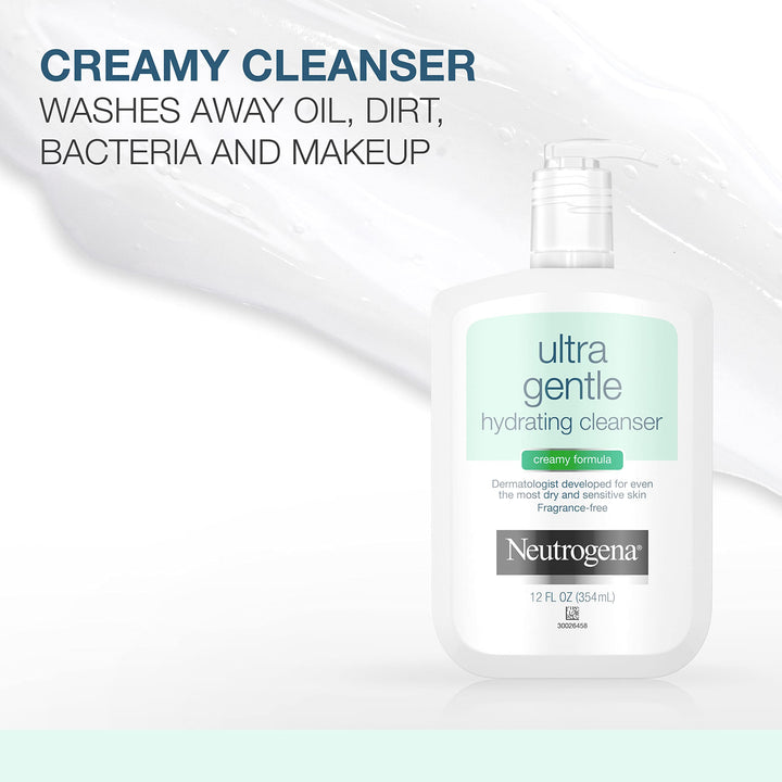 Neutrogena Ultra Gentle Hydrating Facial Cleanser, Non-
