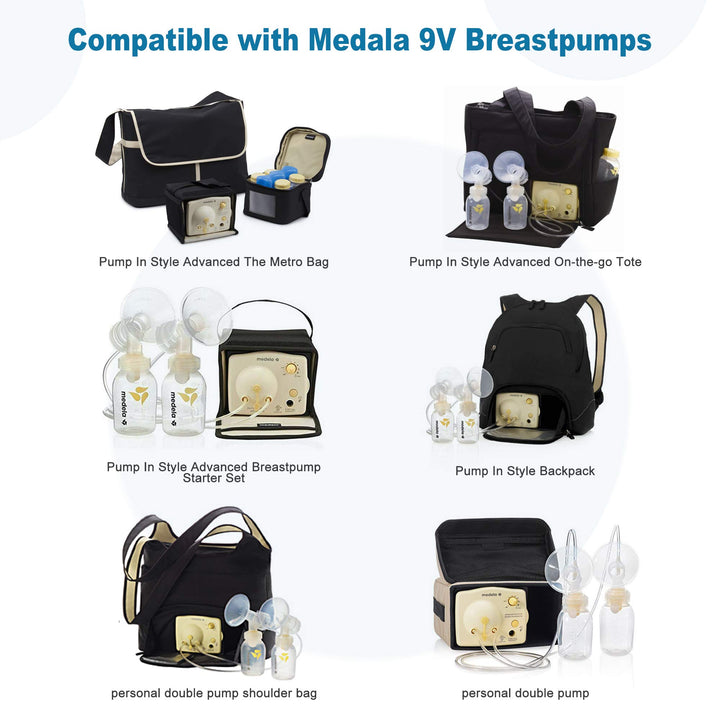 9V AC to DC Adapter Compatible with Medela Pump in Style Advanced Breast Pumps - Replacement for Models #9207010 Power Supply Cord (Manufactured January 2008 After)