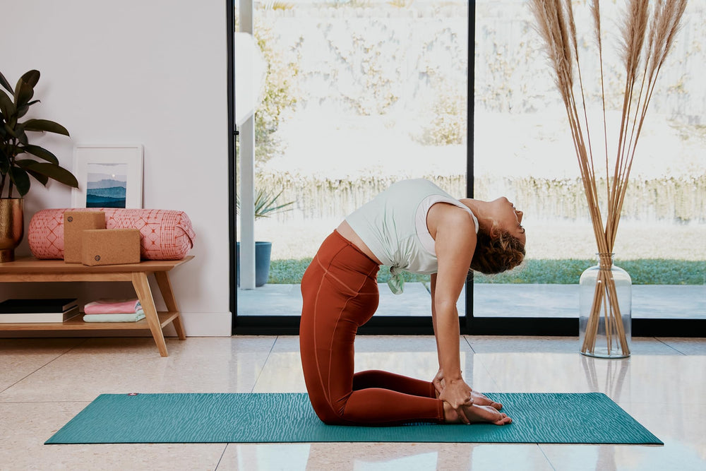 eKOlite Yoga Mat – Premium 4mm Thick Mat, Lightweight, High Performance Grip, Support and Stability in Yoga, Pilates, Gym, Fitness, 71 Inches, Deep Sea