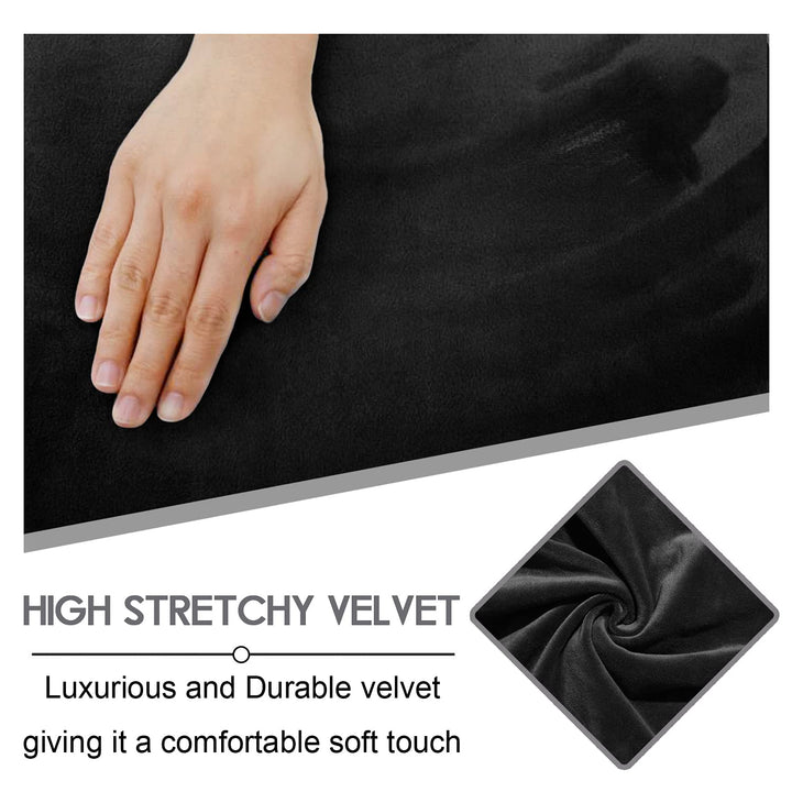 ULTICOR Velvet 8-Pieces Recliner Sofa Covers Stretch Re