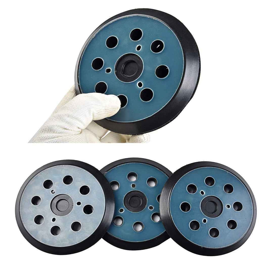 5 Inch 8 Hole Replacement Sander Hook and Loop Replacement Sanding Pads Sanding Backing Plates Compatible for Makita BO5010, BO5030/K, BO5031K, BO5041K, XOB01Z Sander