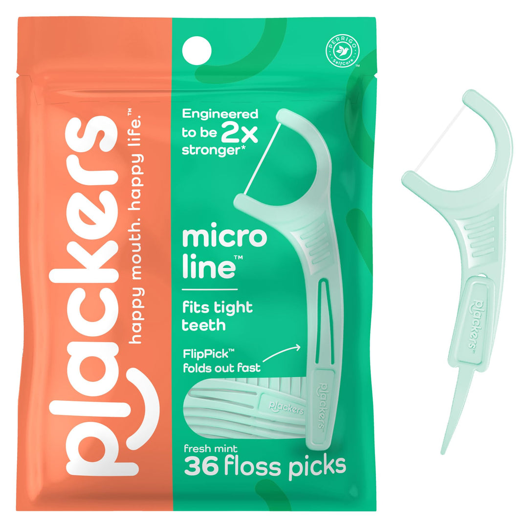 Plackers Micro Flosser, Mint, 36 Count