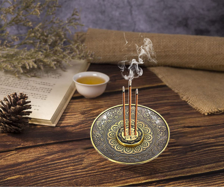 meifan Incense Stick Holder, Brass Incense Burner 9 Inc