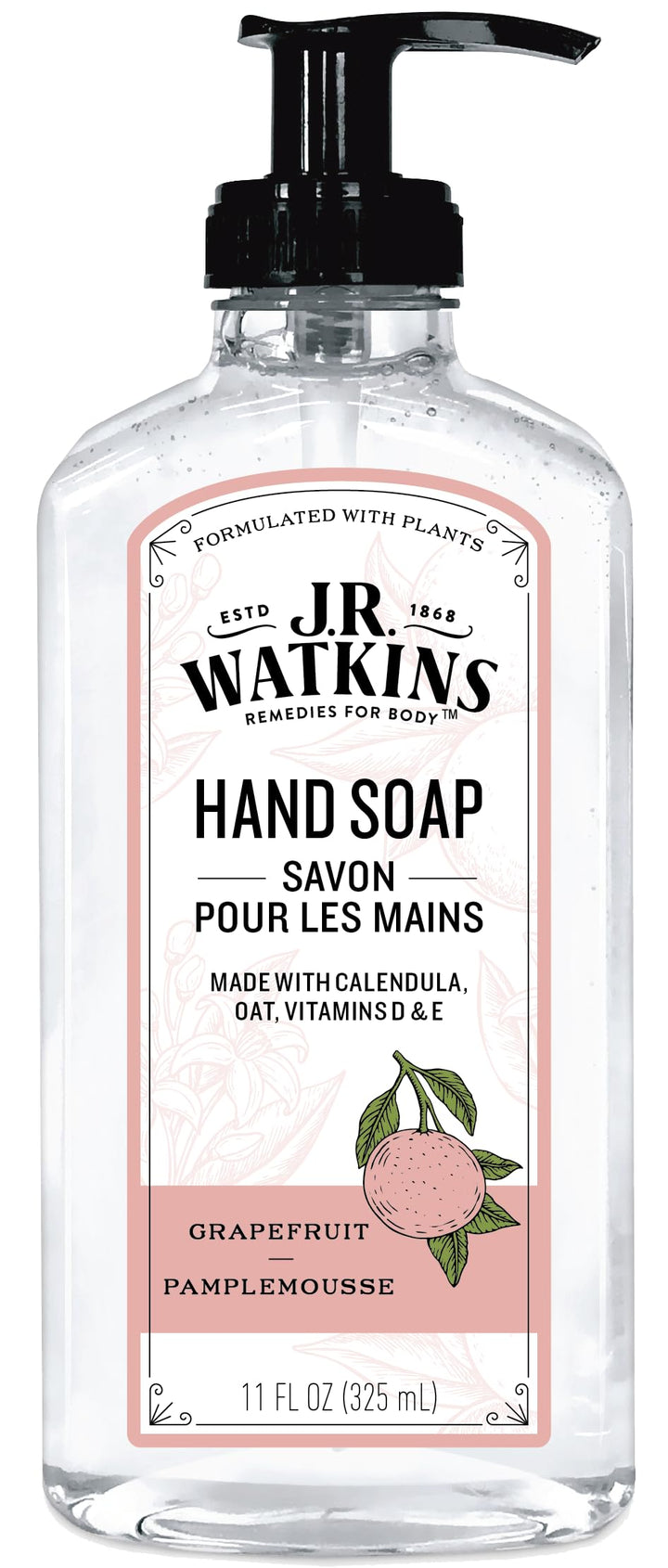 Natural Liquid Hand Soap, Grapefruit, 11 Ounce