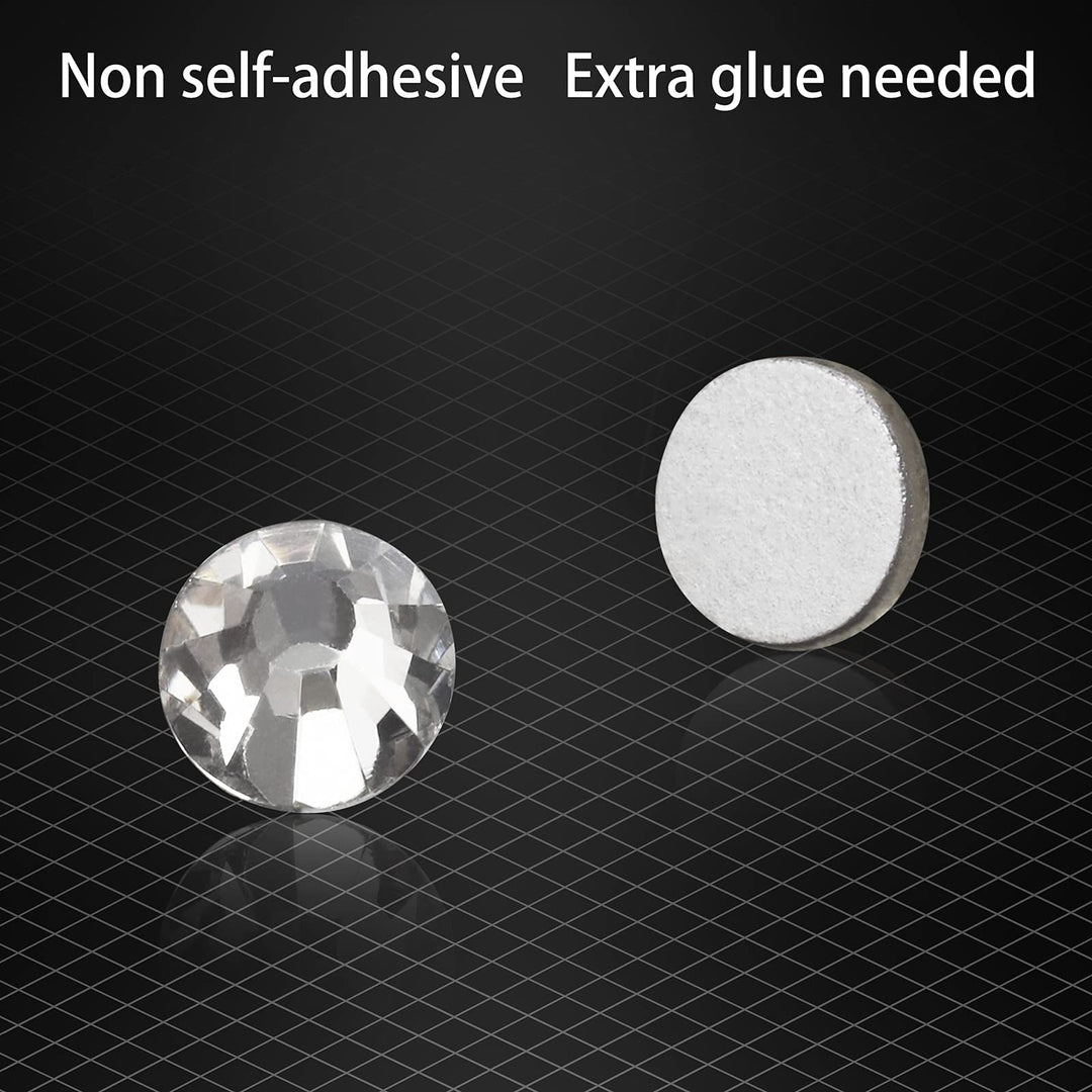 nail art Rhinestones 5000pcs+2000pcs+1728pcs+120pcs Multi Shapes Glass Crystal AB Rhinestones for nail gems with tools and nail rhinestone glue nail decoration and accessories kit.