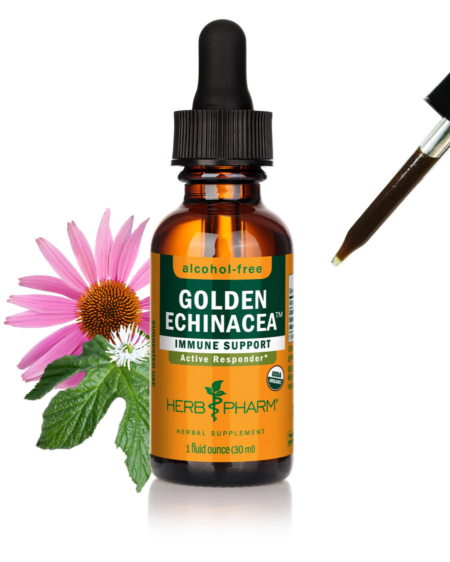 Herb Pharm Certified Organic Golden Echinacea Liquid Ex