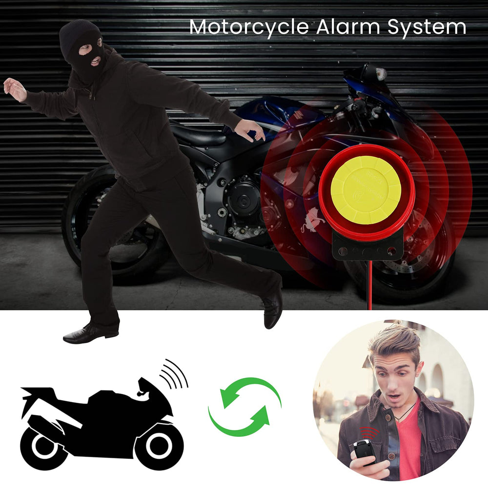 ATFWEL Waterproof Motorcycle Alarm System 12V Motorcycl