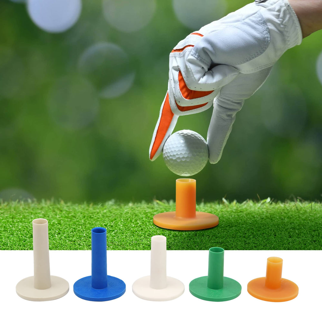 Golf Rubber Tees Practice Training - , Driving Putting Chipping Range Mixed Size, Excellent Effect Used with Golf mats and Golf nets, Suitable for Indoor Outdoor Backyard Home Office (5)