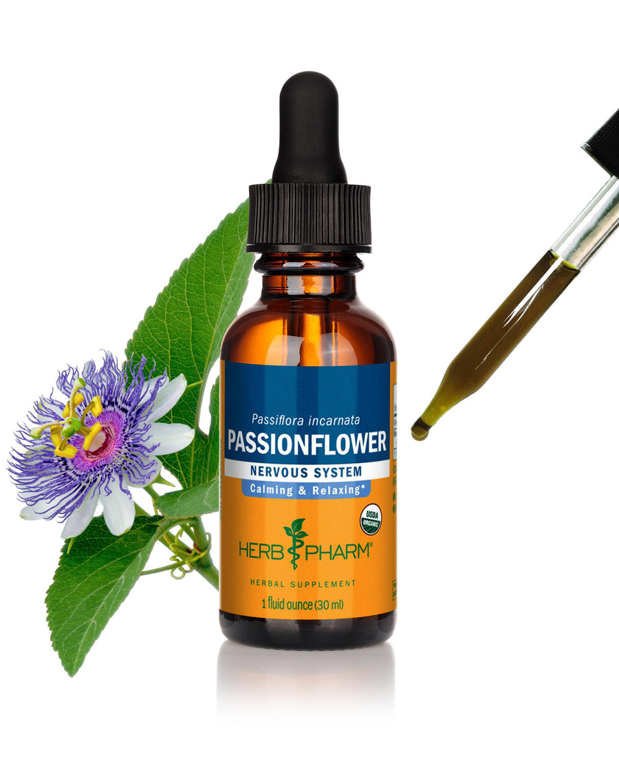 Herb Pharm Certified Organic Passionflower Extract for 