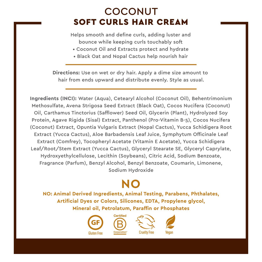 Soft Curls Hair Cream Coconut, 189ml