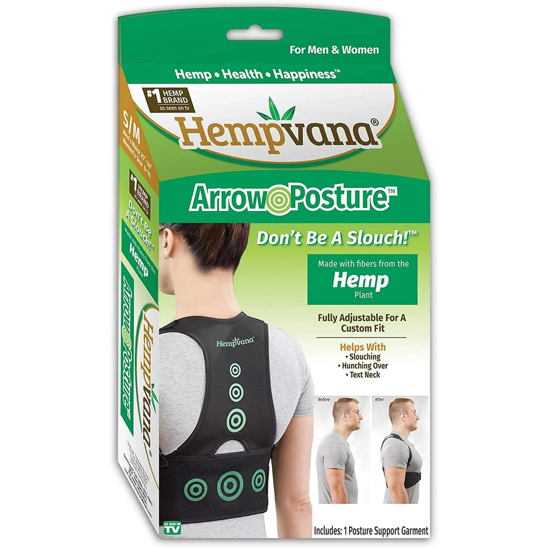 Arrow Posture - Fully Adjustable Posture Support &amp; Posture Corrector for Upper Body - Helps Correct Slouching, Text Neck and Hunching Over (L/XL)