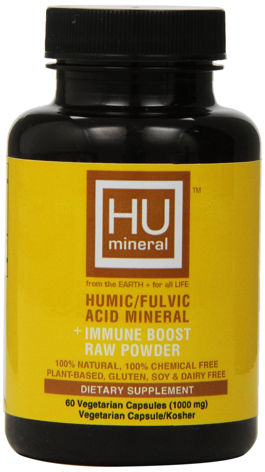 Humineral Humic and Fulvic Mineral Immune Boost Raw Powder Mineral Supplement, 60 Count