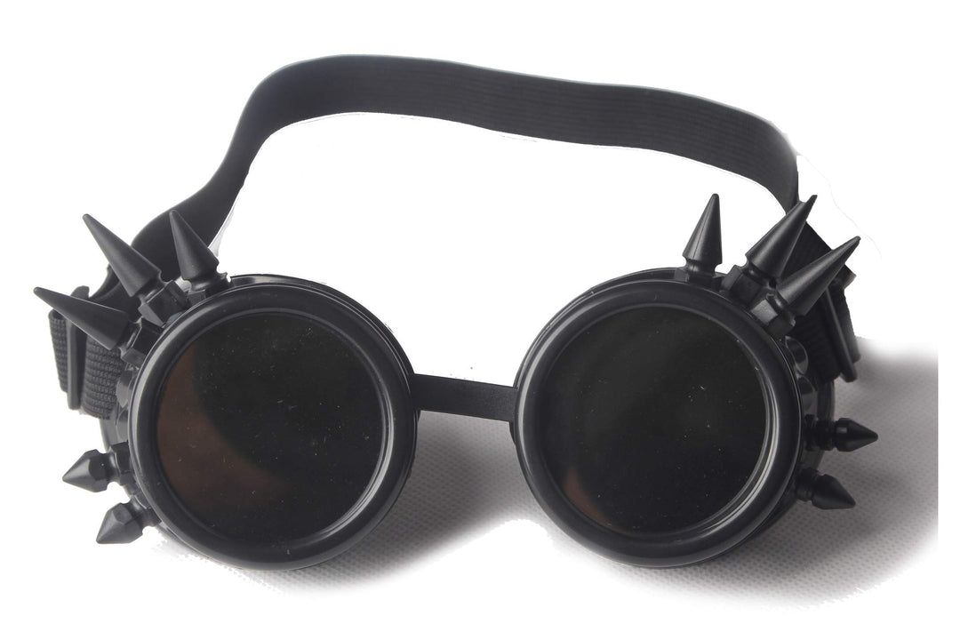 ABS Spiked Steampunk Goggles Glasses Welding Goth Cosplay Goggles