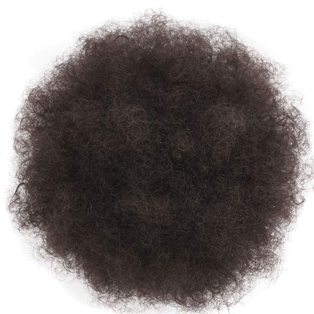 Afro Short Puff Ponytail Afro Puff Drawstring Ponytail Scrunchie Scrunchy Updo hairpieces hair piece Short Afo Kinky Curly Ponytail Hair Extensions (Colour 4#)