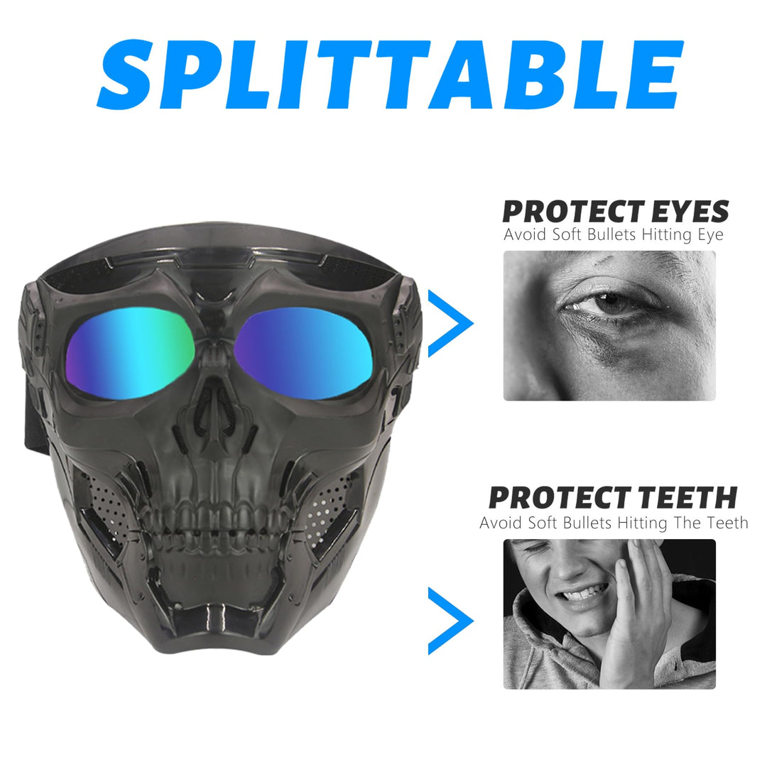 BOROLA Tactical Toy Soft Darts Mask Anti Fog PC Sponge 