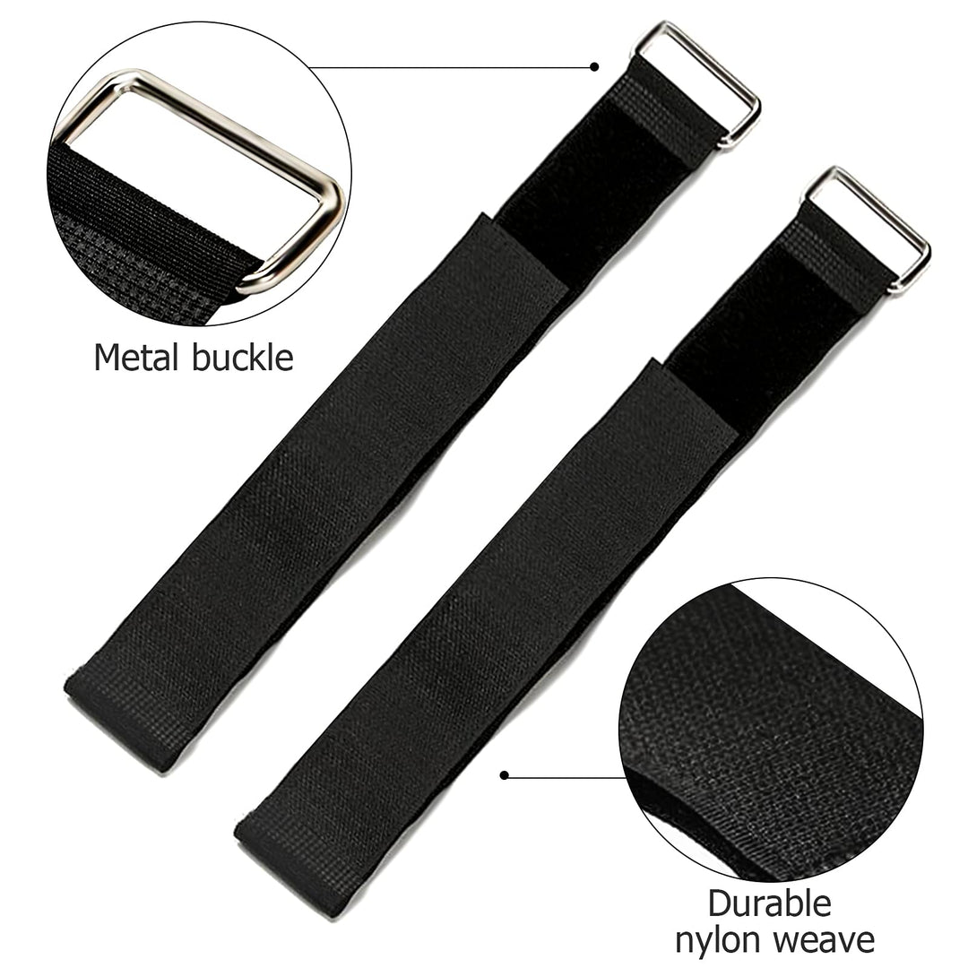 Tie Down Straps for Jeep Wrangler 21 x 1.5 Hook &amp; Steel Loop Fasteners Rear Window Secure Soft Top When Down or Sunrider Adjustable Cinch Straps for Auto, Home, Outdoors(A Pair) Black