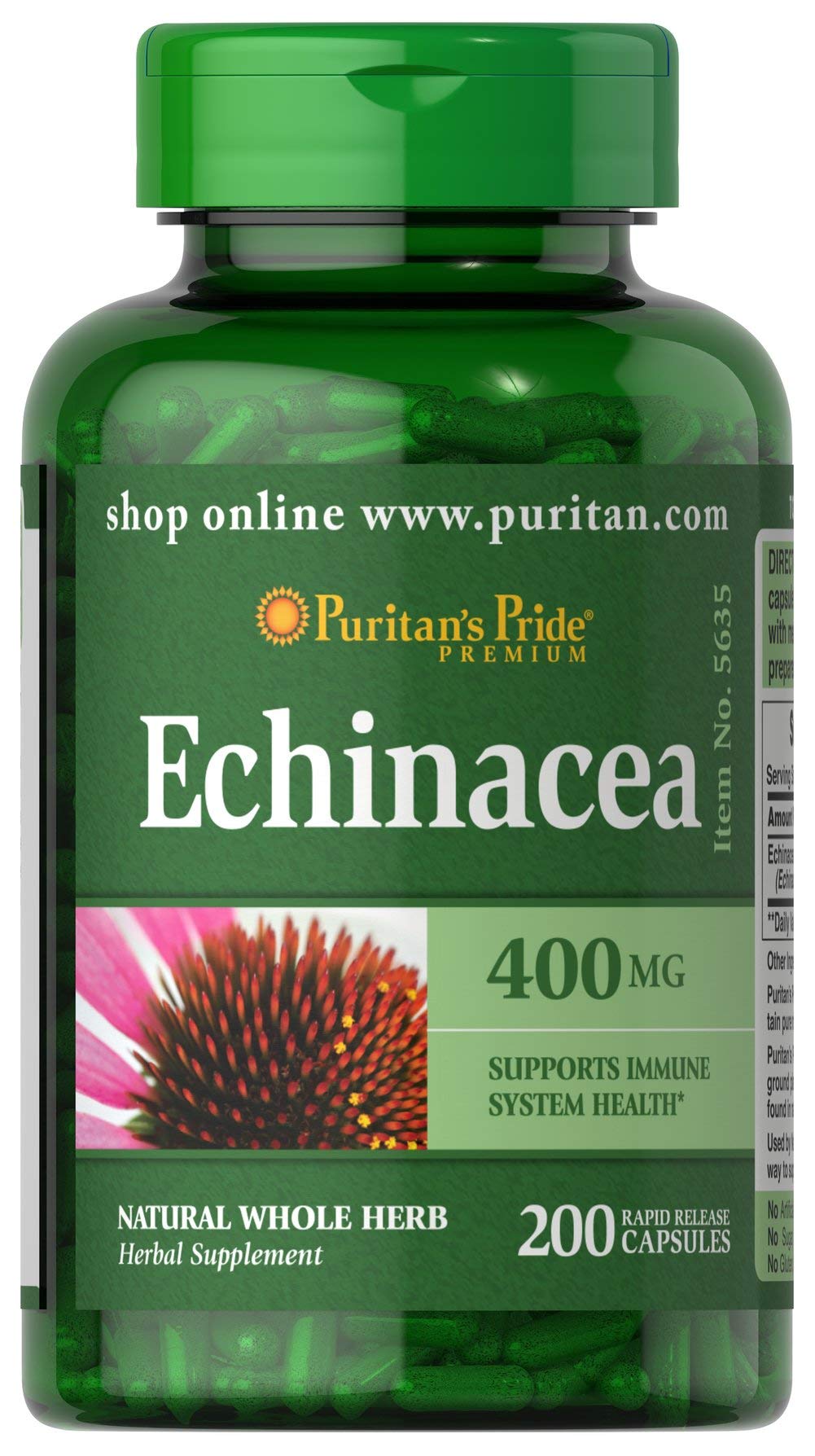 Puritan&#39;s Pride Echinacea 400 mg for Health to 