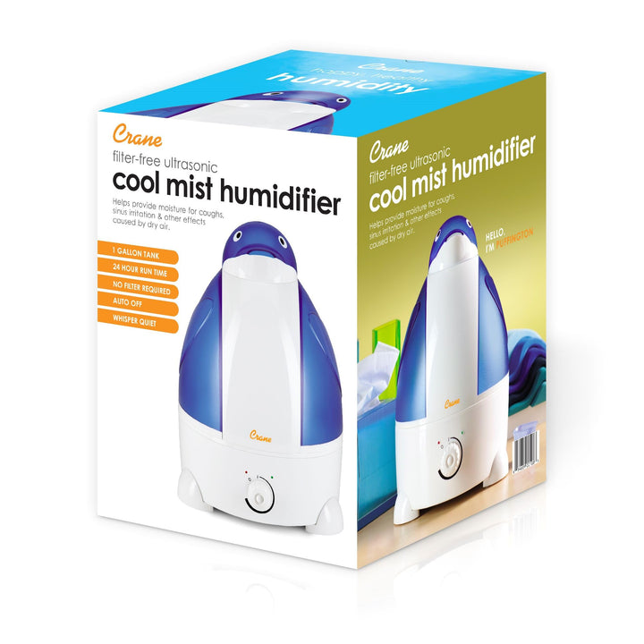 Crane Adorable Ultrasonic Cool Mist Humidifier with 2.1