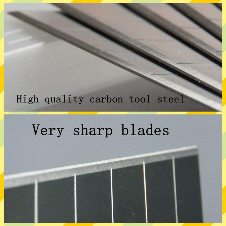 25mm Snap Off Blades 0.7mm(T) X25mm(W) X127mm(L) Heavy Duty Blade Carbon Tool Steel Blades Box Cutter Blade