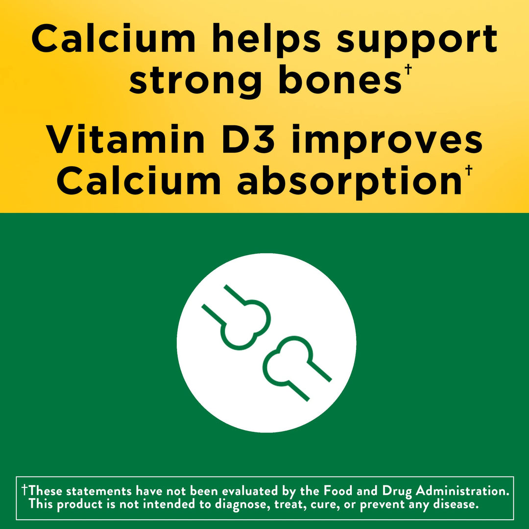 Nature Made Calcium 600 mg with Vitamin D3, Dietary Sup