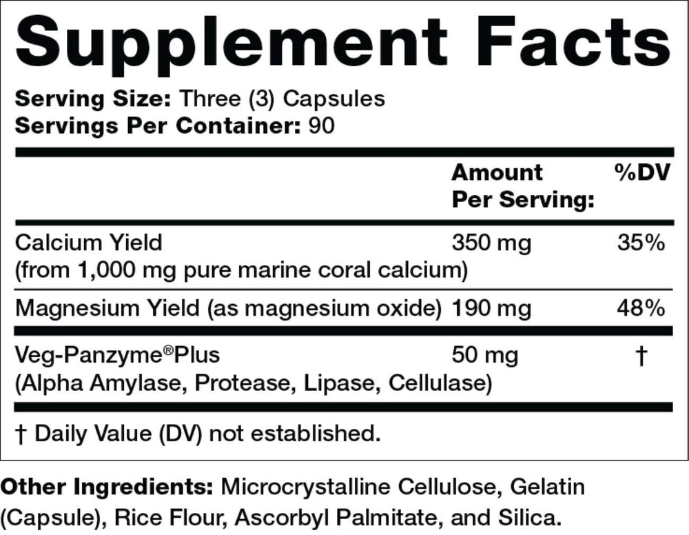 Coral Calcium, 1g Per Serving, 1000 mg, 270 Capsules
