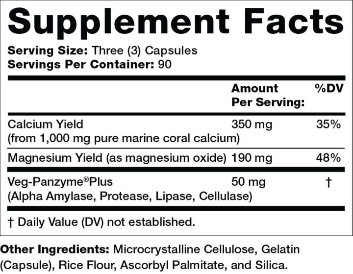 Coral Calcium, 1g Per Serving, 1000 mg, 270 Capsules