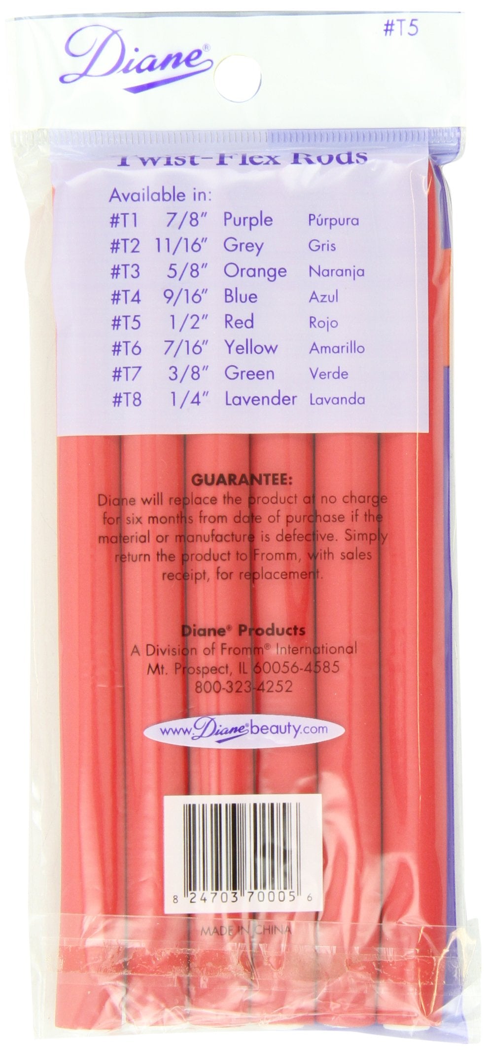Red, 1/2 Inch : 7 Inch Twist Flex, Red, 1/2 Inch, 6 Count