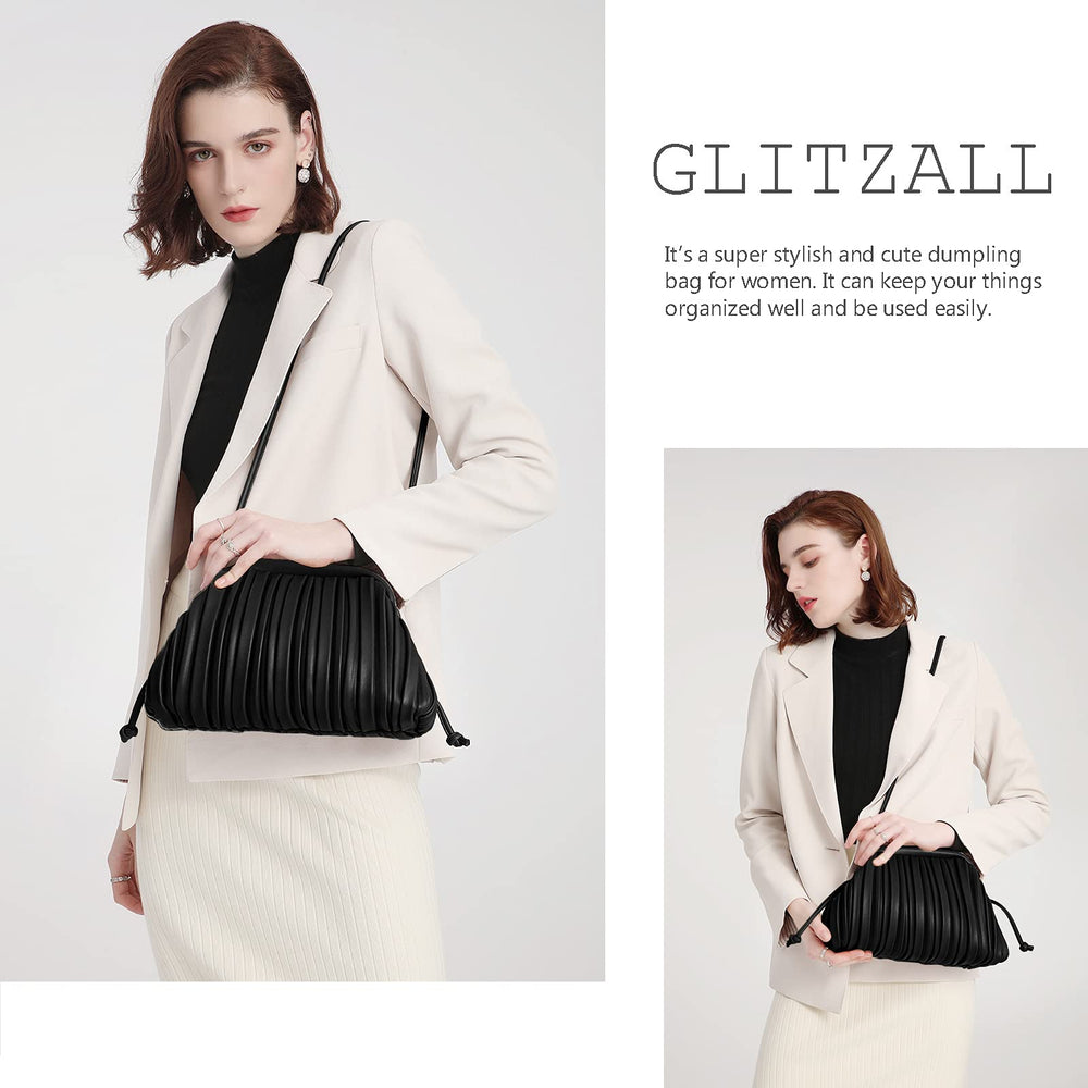 GLITZALL Clutch Purse and Cloud Dumpling Bag,Small Cros